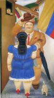 Botero, Fernando - Abstract oil painting.